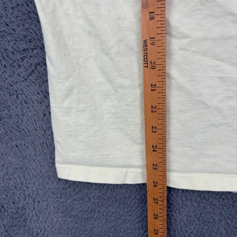 Champion Mens Small T-Shirt Pale Yellow Embroidered Mirror Logo GT19 Cotton‎ - Picture 5 of 8